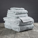 Organic Cotton Bath Towel Set // 6 Piece Set // Mineral Green