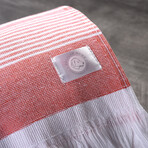 Organic Cotton Sunset Beach Towel // Red