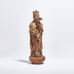 Antique Chinese Gilded Wood Quan Yin // Bodhisattva of Compassion