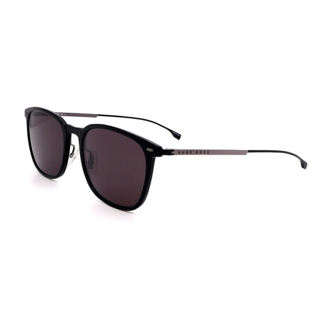 Hugo Boss // Men's 0974-S-807 Rectangular Sunglasses // Black