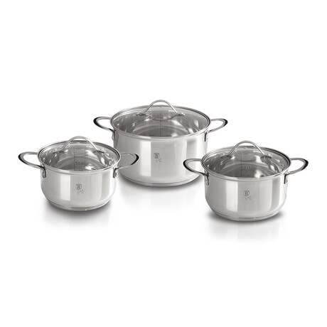 6-Piece Stainless Steel Cookware Set // Silver