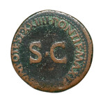 Roman Coin of Tiberius Caesar, 14-37 AD