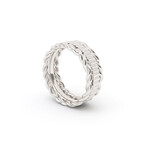 Double Contorted Ring // Sterling Silver (Size 5)