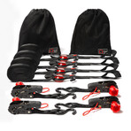 Ratchet Strap Tie-Down Set // Medium-Duty // Set of 4