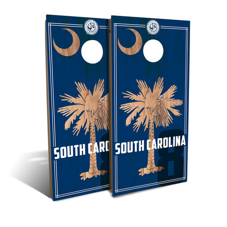 South Carolina State Flag // Cornhole Board Set (Classic)