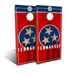 Tennessee State Flag // Cornhole Board Set (Classic)