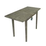 Ashford // 62" Reclaimed Wood Rectangular Extension Dining Table (Brown)