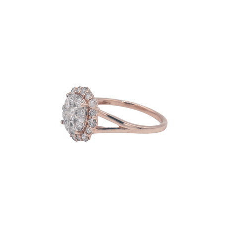 14k Rose Gold Diamond Ring // Ring Size: 7 // Pre-Owned