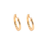 14k Rose Gold Diamond Hoop Earrings // Pre-Owned