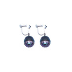 Platinum + Baroque Pearl Drop Earrings // Pre-Owned