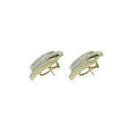 Fine Jewelry // 14k Yellow Gold Diamond Earrings // Pre-Owned