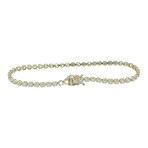 14k Yellow Gold Diamond Tennis Bracelet // 7.5" // Pre-Owned