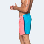 Bi Color 1 Swim Shorts // Pink (2XL)