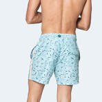 Gabbiano Swim Shorts // Light Blue (XL)