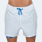Hidden Bay Swim Shorts // White (2XL)