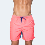 Bi Color 1 Swim Shorts // Pink (2XL)