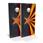 Arizona State Flag // 4' x 2' Cornhole Board Set (Vintage)