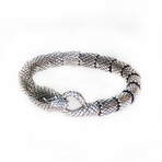 Dell Arte // Snake Chain Bracelet // Silver