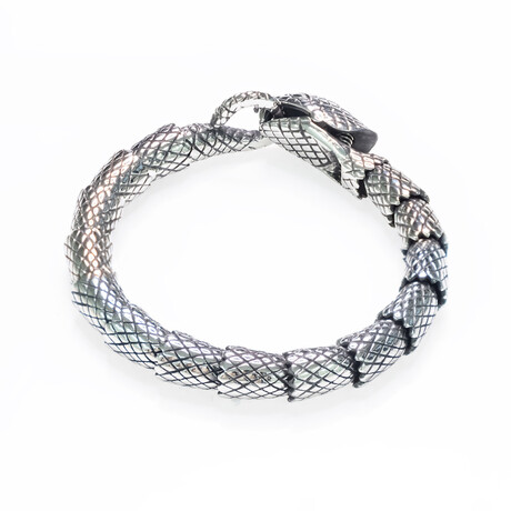 Dell Arte // Snake Chain Bracelet // Silver