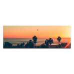 Beach, Palm Trees & Sunset (16"H x 48"W x 0.5"D)