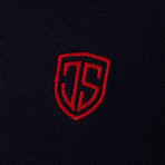 Christakis Short Sleeve Polo // Navy (S)