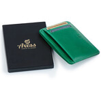 Front Pocket ID Wallet // Vegetable Tanned // Green