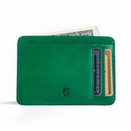 Front Pocket ID Wallet // Vegetable Tanned // Green