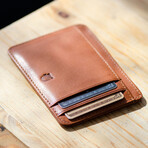 Front Pocket ID Wallet // Vegetable Tanned // Caramel