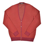 Baby Cashmere Sweater // Red + Orange (Euro: 54)
