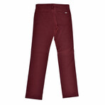 Jean Style Pants // Burgundy (34WX30L)