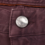 5-Pocket Jeans // Burgundy (32WX30L)