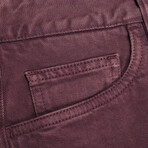 5-Pocket Jeans // Burgundy (33WX30L)