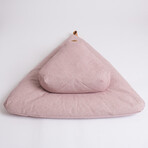 Organic Meditation Cushion Set // Floor + Support Pillows // Rosewood