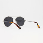 Givenchy // Ladies Aviator Star Sunglasses // Crystal Ruthenium + Gray