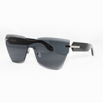 Givenchy // Unisex Oversized Sunglasses // Gray Black + Gray
