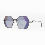 MCM // Unisex Sunglasses // Dark Nickel + Gray Black Mirror