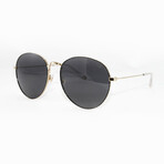 Givenchy // Unisex Round Sunglasses // Gold + Gray