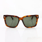MCM // Unisex Oversized Square Sunglasses II // Havana + Green