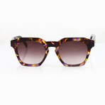 MCM // Unisex Oversized Modern Sunglasses // Havana Violet + Violet Gradient