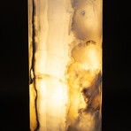 Genuine Natural Round Onyx Lamp // V1