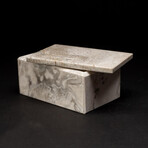Genuine Rectangular Marbleized Onyx Jewelry Box
