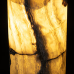 Genuine Natural Round Onyx Lamp // V5