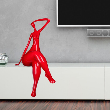 Isabella Sculpture // Large // Red (Chrome)