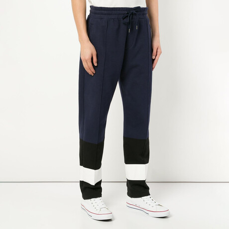 Color Block Pants // Navy + Black (XS)