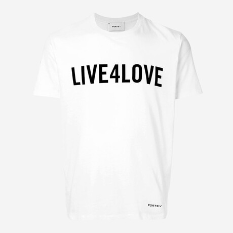 Live4Love V Logo T-Shirt // Black (XS)
