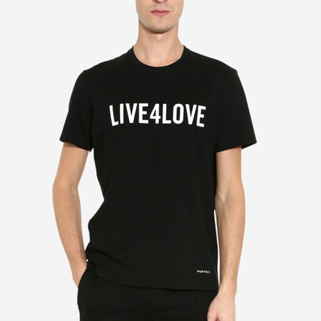 Live4Love V Logo T-Shirt // White (XS)