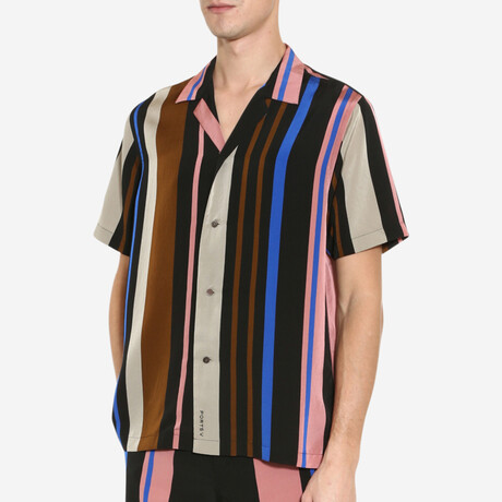 Color Stripe Shirt // Multicolor (XS)