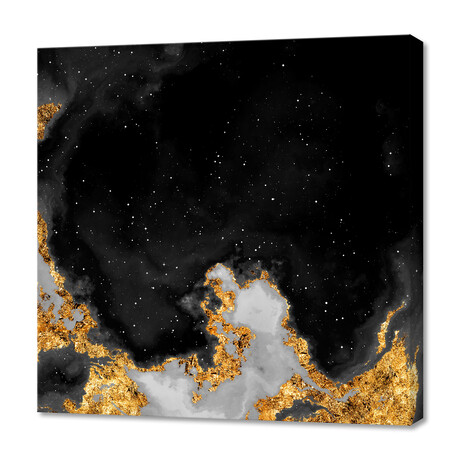 100 Nebulas in Space // 063 // Black + White (12"H x 12"W x 0.75"D)