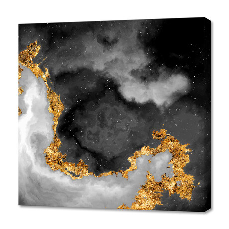 100 Nebulas in Space // 069 // Black + White (12"H x 12"W x 0.75"D)