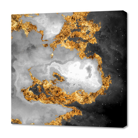 100 Nebulas in Space // 010 // Black + White (12"H x 12"W x 0.75"D)